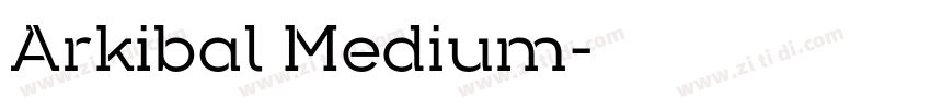 Arkibal Medium字体转换